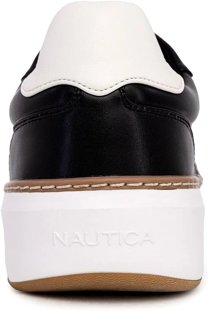 Nautica Men's Classic Lace-Up Low Top Fashion Sneaker Loafer - Stylish and Comfortable Casual Shoe