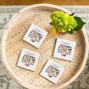 Nautical Flag Alphabet Coaster Set