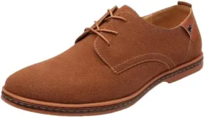 New Men's Brogues Shoes, Suede Slip-On Dress Shoes, Classic Business Oxford Shoes, Male Driving Flats, Lace-up Formal Loafers