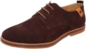 New Men's Brogues Shoes, Suede Slip-On Dress Shoes, Classic Business Oxford Shoes, Male Driving Flats, Lace-up Formal Loafers