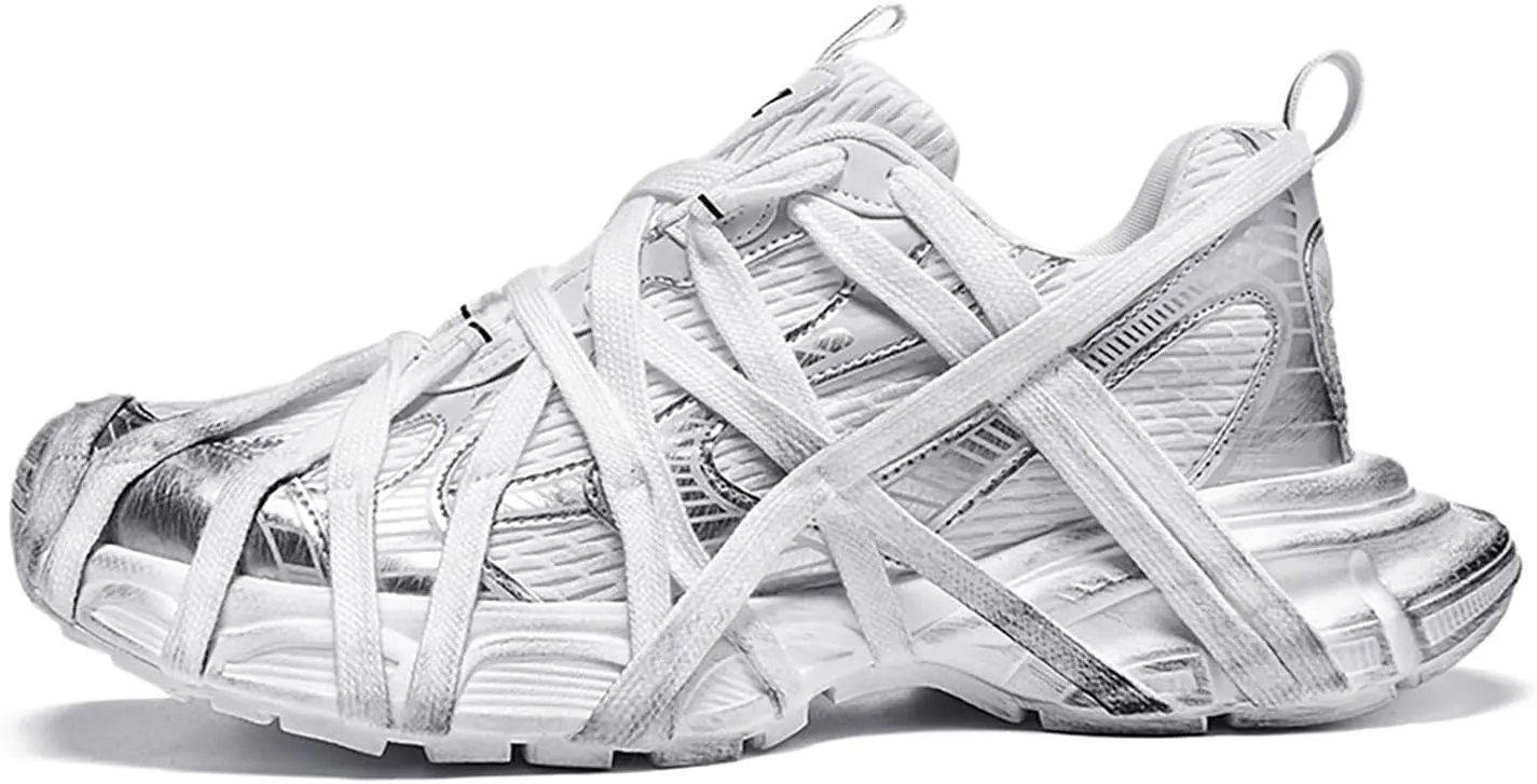 Niepce Inc Streetwear Men's Fashion Chunky Sneakers with Design