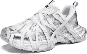 Niepce Inc Streetwear Men's Fashion Chunky Sneakers with Design