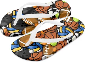 Novelty Patten Slip On Sandals Kids Sandals Flip Flops Boys Girls Comfort EVA Sole Shower House Slippers