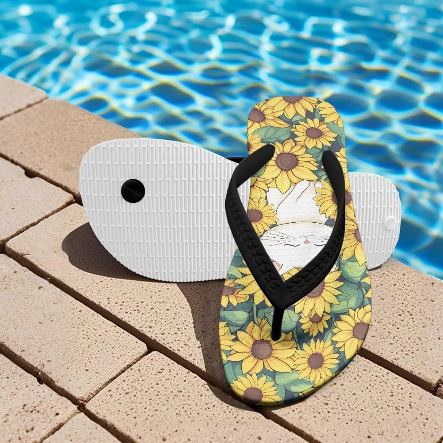 Novelty Water Pool Sandals Kids Slip On Shower Bathroom Shoes Breathable Non-Slip Thong Sandals for Girls Boys