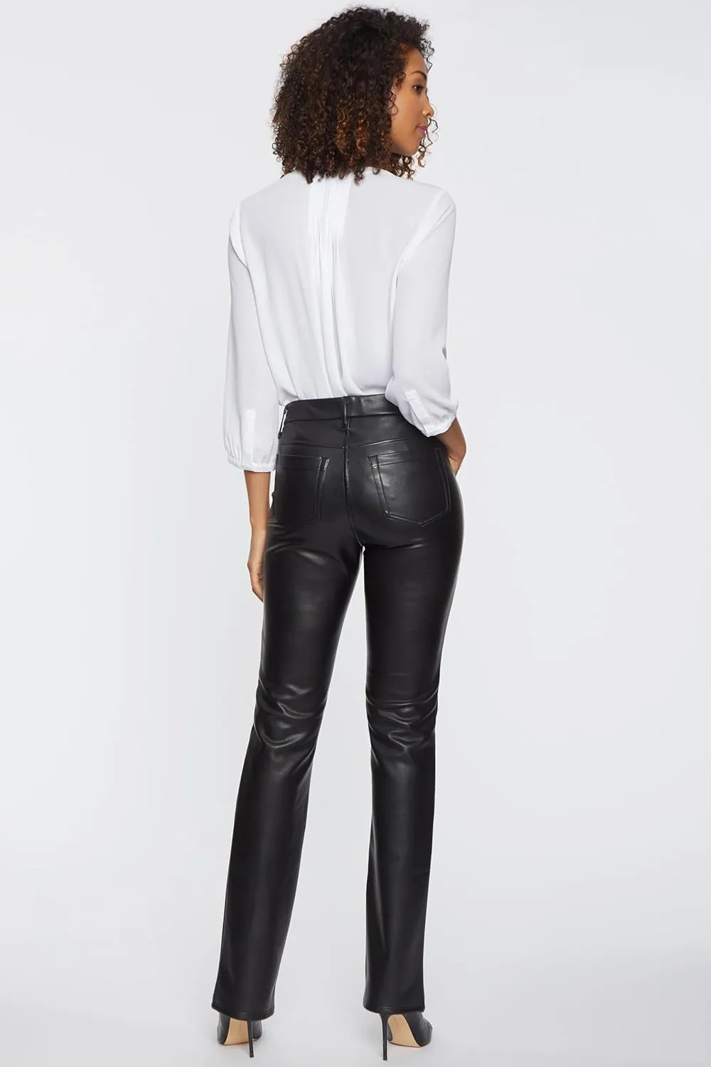 NYDJ Women's Marilyn Straight Leg Jean with Double Snap Closure