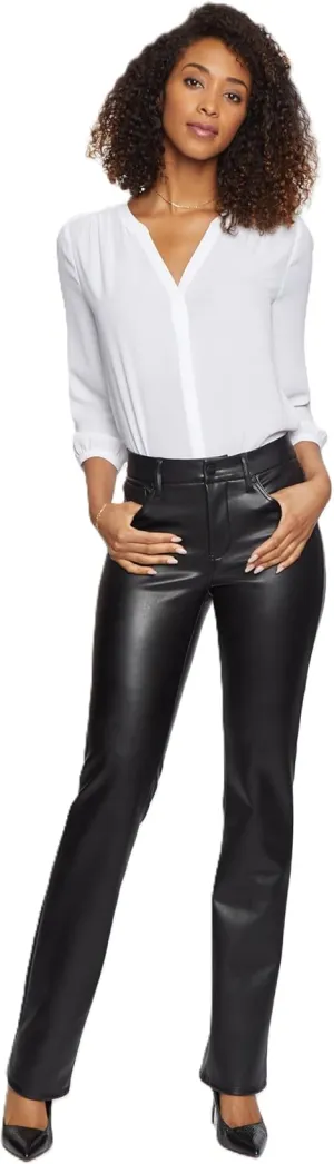 NYDJ Women's Marilyn Straight Leg Jean with Double Snap Closure