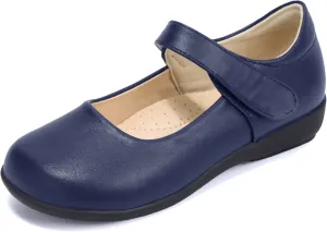 PANDANINJIA Sandy Girls Mary Jane School Uniform Shoes Dress Girls Flats for Toddler Little Kid Big Kid