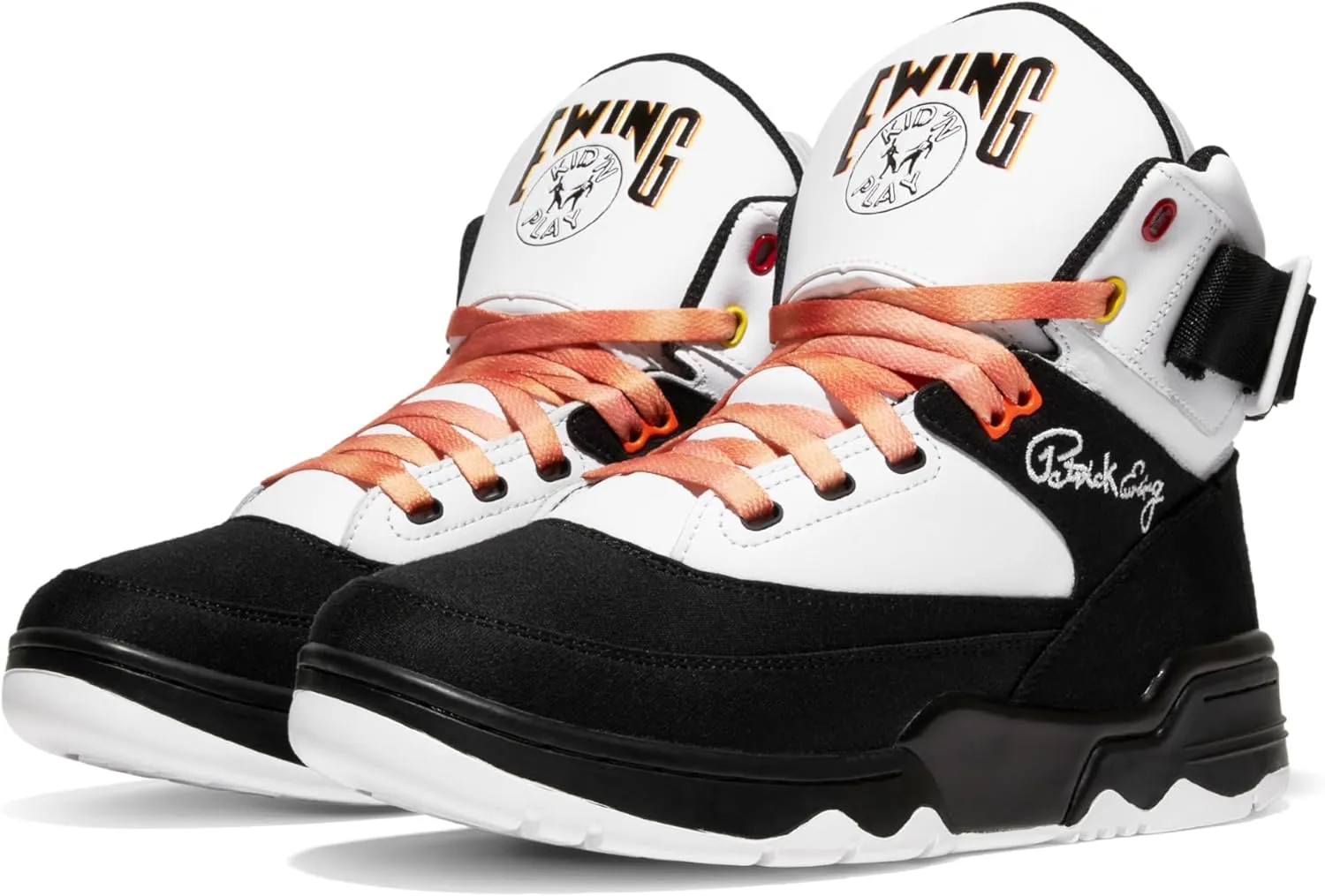 PATRICK EWING ATHLETICS 33 HI x KID 'N PLAY White/Black/Multi – Limited Edition Retro Sneakers