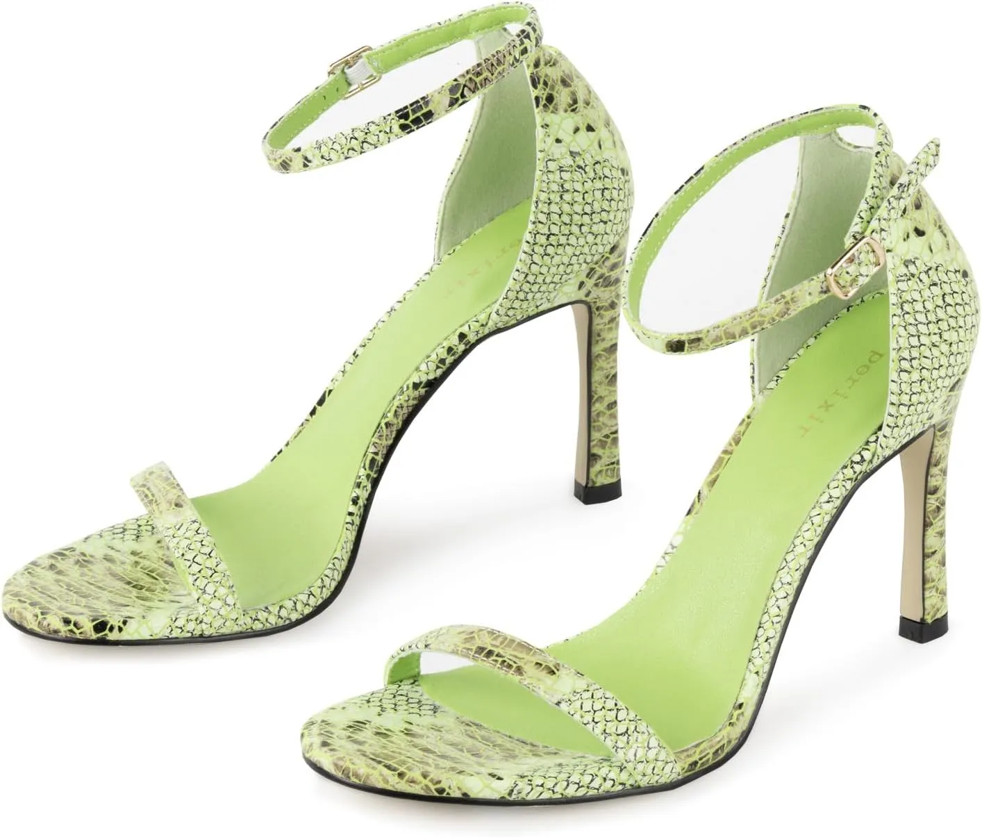 perixir Strappy Heels for Women High Stiletto Heels Sexy Prom Dressy Sandals Ankle Strap Heels Dainty Rope Stiletto Heel