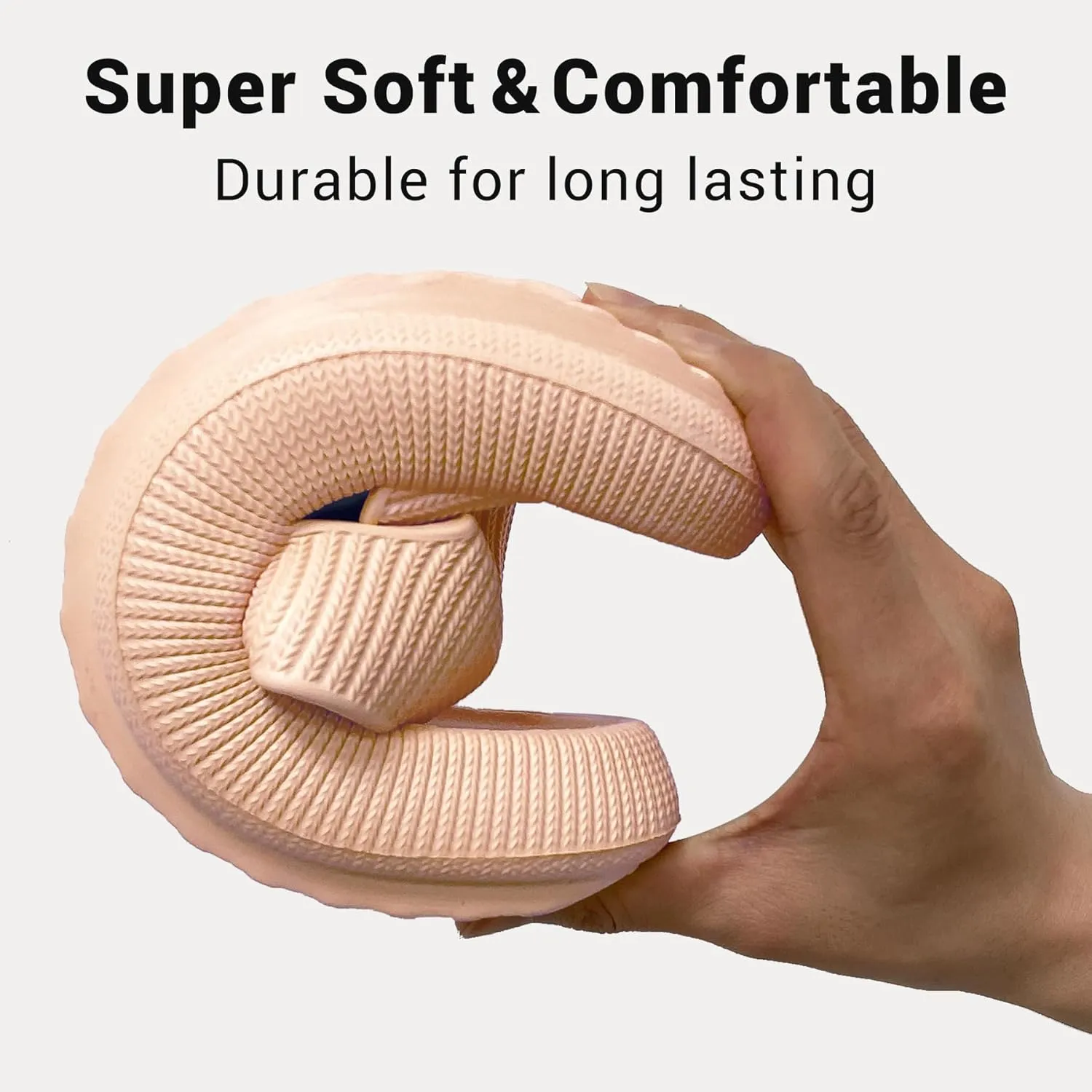 Pillow Slippers for Women and Men Non-Slip Shower Slides Shoes Comfort Cloud House Sandals Thick Sole Indoor Outdoor