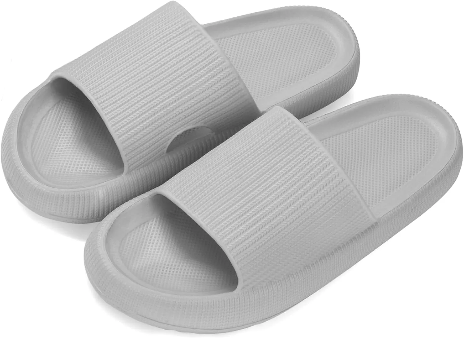 Pillow Slippers for Women and Men Non-Slip Shower Slides Shoes Comfort Cloud House Sandals Thick Sole Indoor Outdoor