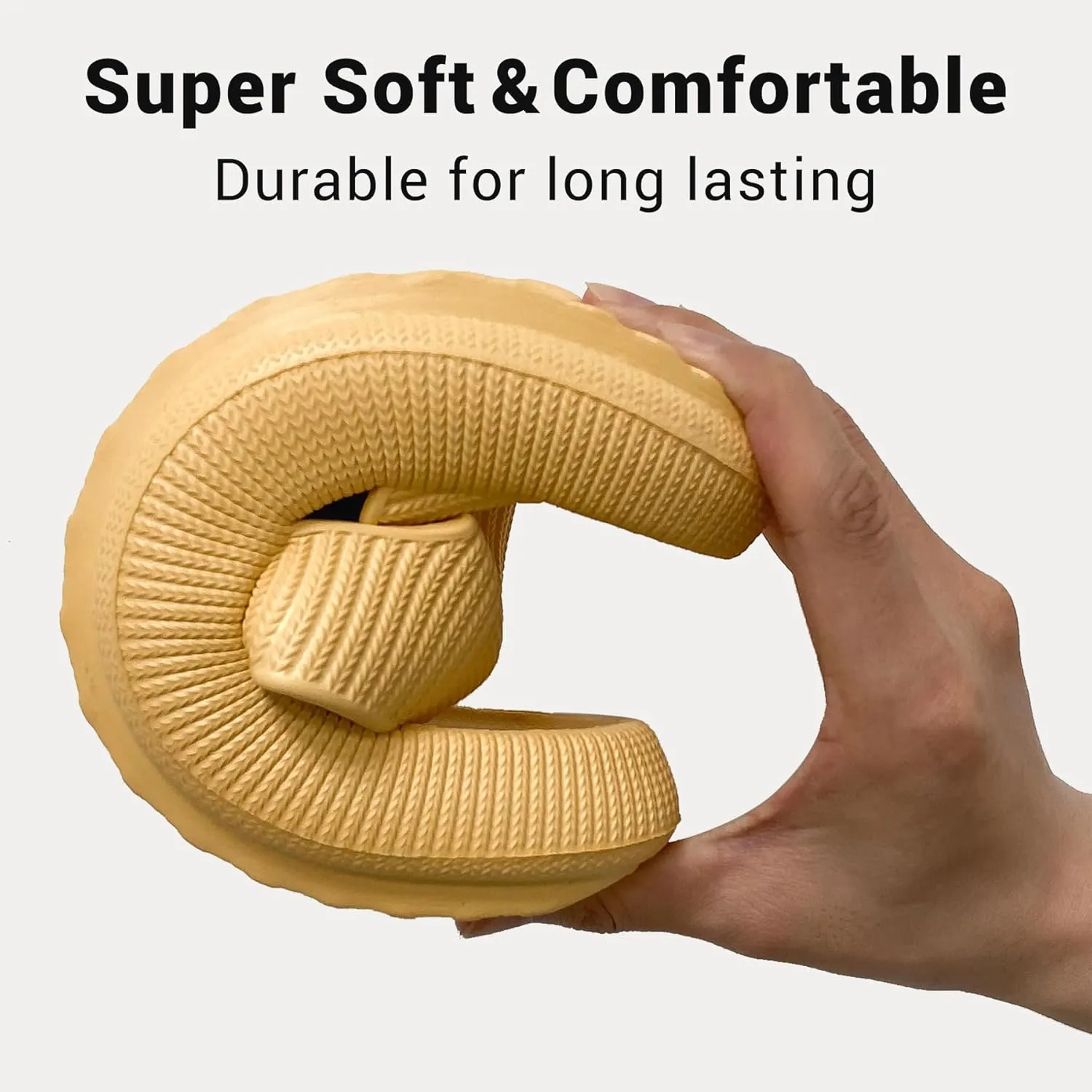 Pillow Slippers for Women and Men Non-Slip Shower Slides Shoes Comfort Cloud House Sandals Thick Sole Indoor Outdoor