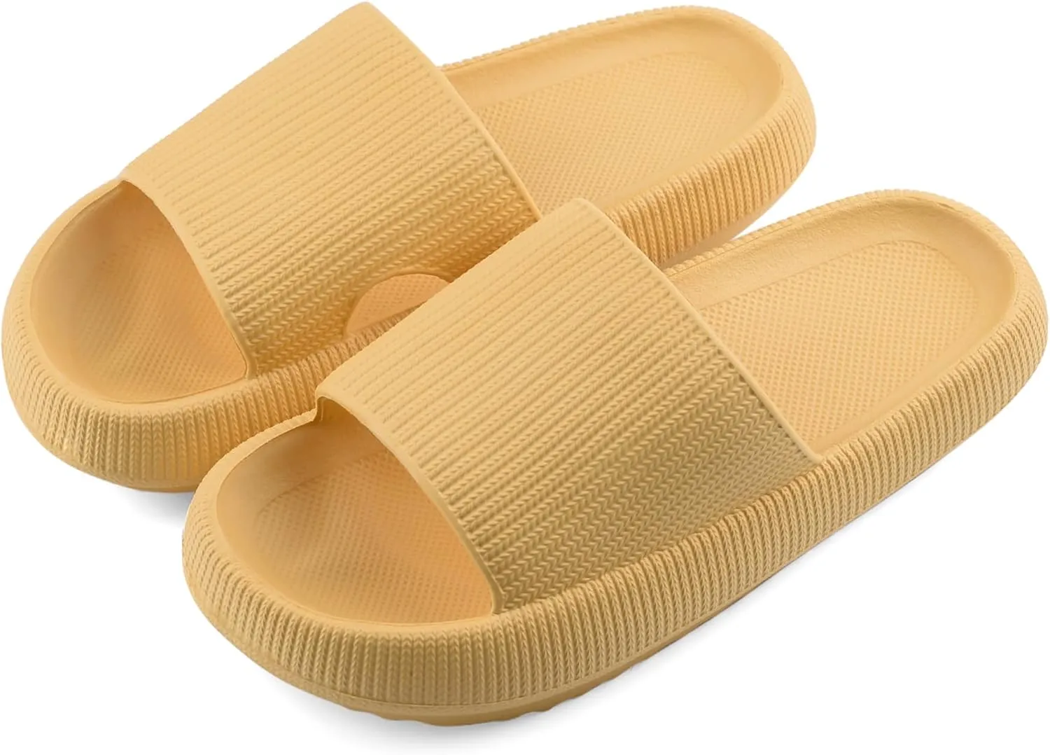 Pillow Slippers for Women and Men Non-Slip Shower Slides Shoes Comfort Cloud House Sandals Thick Sole Indoor Outdoor