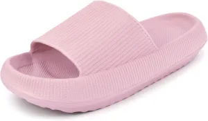 Pillow Slippers for Women and Men Non-Slip Shower Slides Shoes Comfort Cloud House Sandals Thick Sole Indoor Outdoor