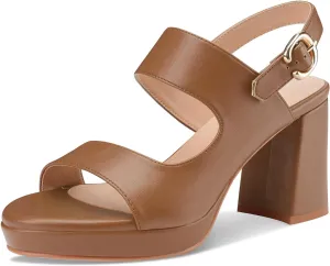 Platform Heels for Women Comfy Chunky Block Heeled Sandal Open Toe Ankle Strap Mid Heel Slingback Sandals Summer Pary Dress Shoes