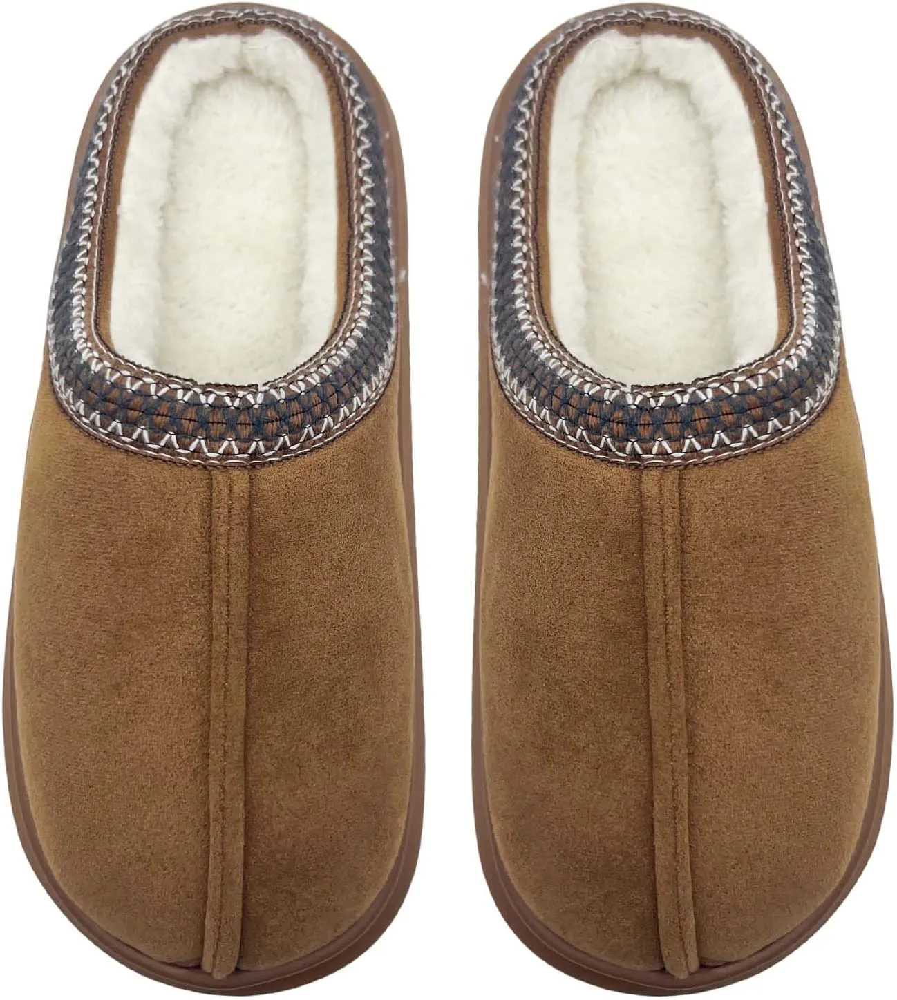Platform House Slippers for Women, Fur Fleece Lined Winter Bedroom Slippers Soft Warm Snow Mini Boots Anti-Slip Home Slippers
