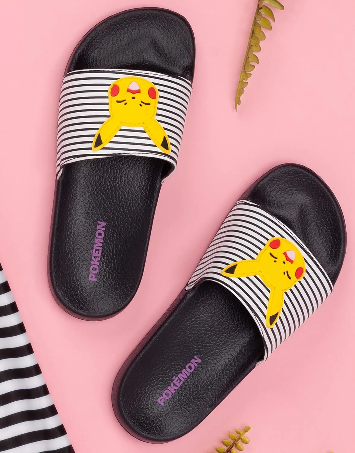 Pokemon Sliders Girls Kids Pikachu Sandals Beach Shower Shoes Flip Flops