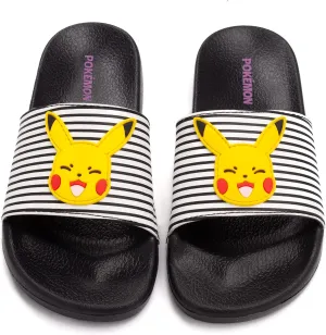 Pokemon Sliders Girls Kids Pikachu Sandals Beach Shower Shoes Flip Flops
