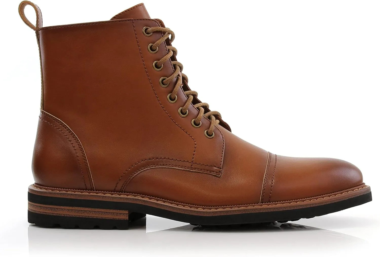 Polar Fox Brooke MPX806061 Grey Woolen and Leather Lace-up Fashion Chukka Boots with Zipper Closure