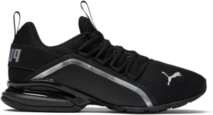 PUMA Womens Axelion Metallic Watercolor Running Sneakers Shoes - Black - Size 6.5 M