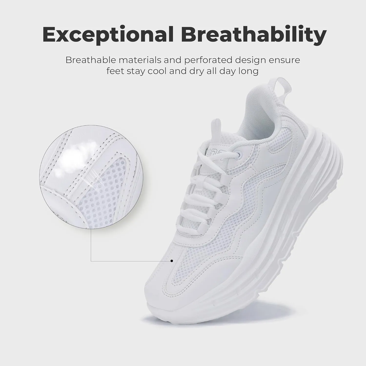 QAUPPE Womens Walking Sneakers Tennis Running Comfortable Shoes Casual Fashion Sneakers