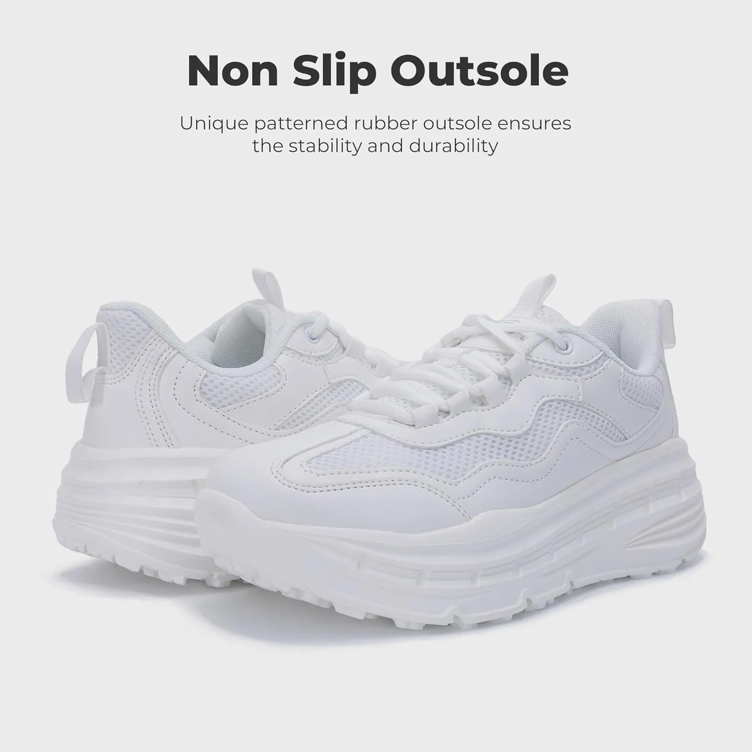 QAUPPE Womens Walking Sneakers Tennis Running Comfortable Shoes Casual Fashion Sneakers