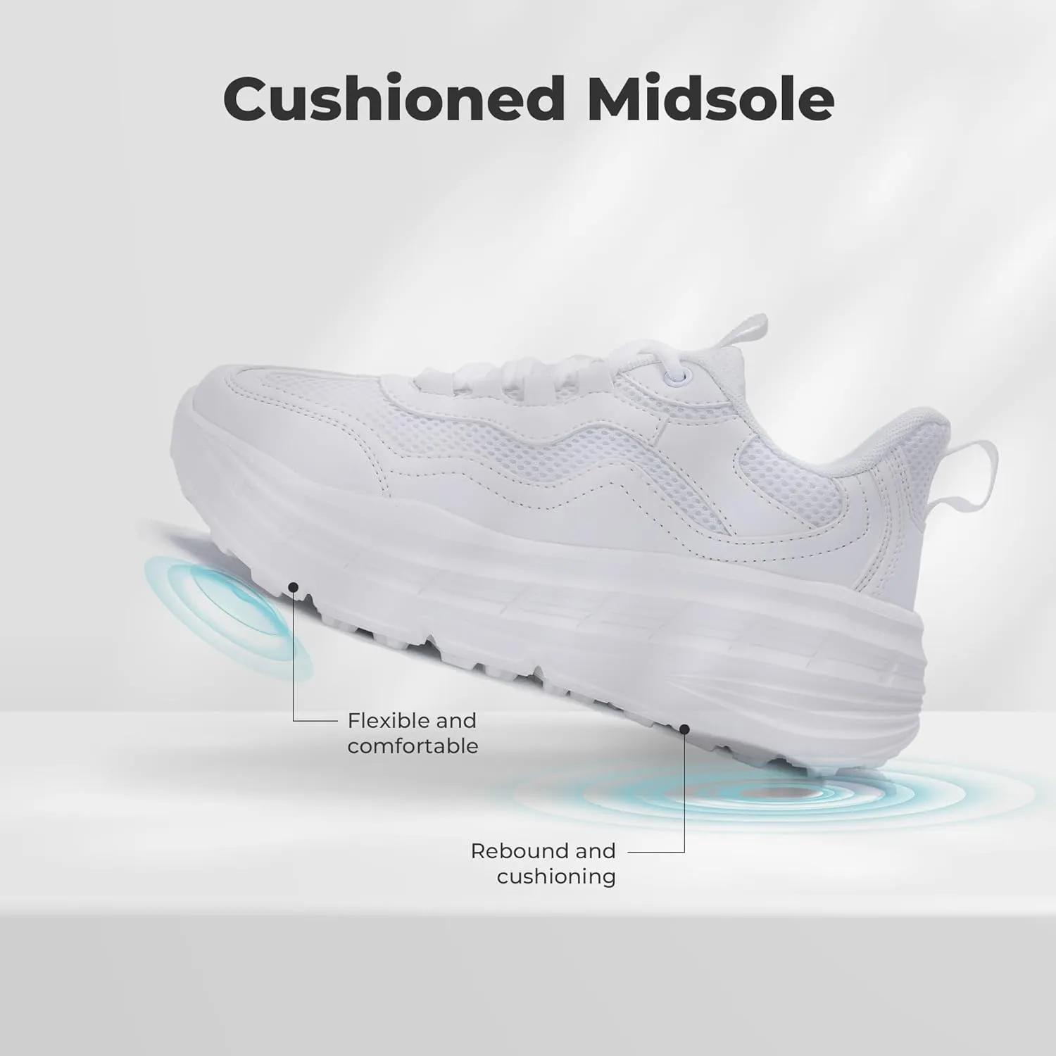 QAUPPE Womens Walking Sneakers Tennis Running Comfortable Shoes Casual Fashion Sneakers
