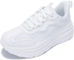 QAUPPE Womens Walking Sneakers Tennis Running Comfortable Shoes Casual Fashion Sneakers