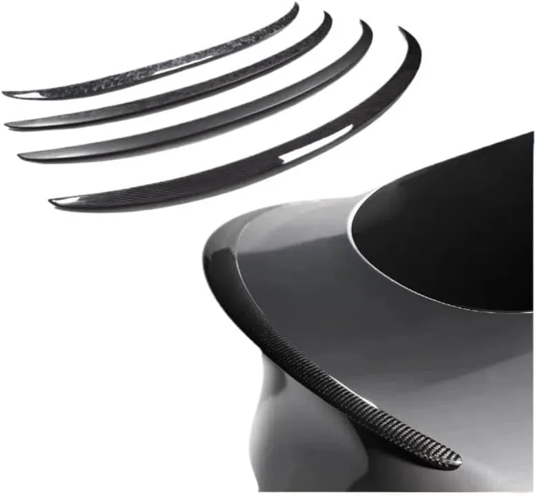 Real Carbon Fiber Spoiler Compatible for Tesla Model S/Y/3 Model 3 Highland Trunk Wing 2017-2023 Car Spoiler Accessories(S Glossy 2021-2024)