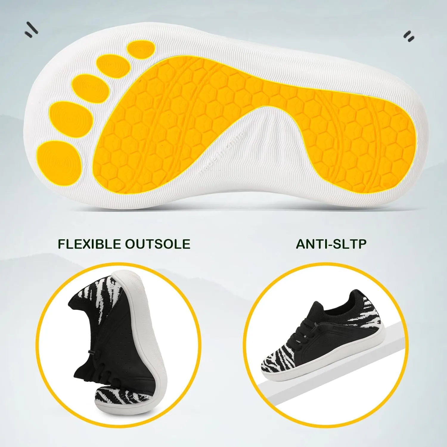 relxfeet Toddler Shoes Boys Girls Wide Barefoot Slip On Walking Tennis Sneakers