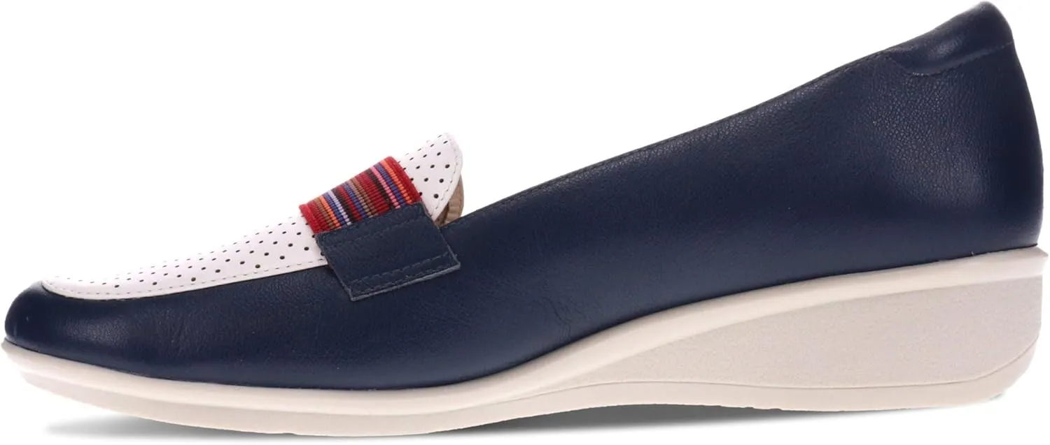 Revere Monte Carlo Women's Orthotic Wedge Loafer – Premium Leather, Lightweight with Removable Footbed and Arch Support