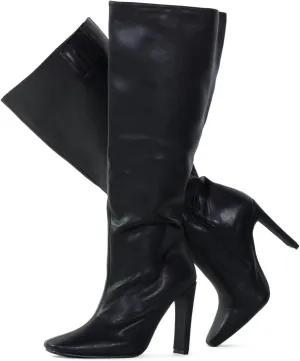 RF ROOM OF FASHION Women's Plus Size Square Toe Knee High Dress Boots (Wide Calf Wide Width)