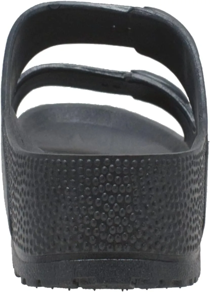 RocSoc Tecs Two Strap PVC Summer Sandals For Men, Blister Resistant, Eco Friendly, UV Protected Open Toe Versatile Grippy Sandal