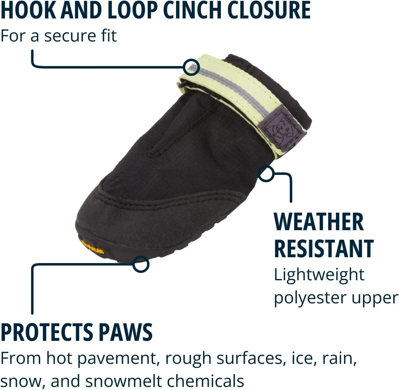 Ruffwear, Summit Trex Shoes, Dog Boots for Everyday Use, Obsidian Black, 2.75"