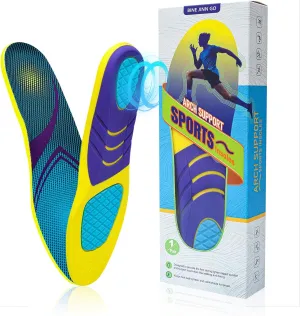 Running Athletic Insoles for Men & Women - Shock Absorbing Insoles,Sports Inserts - Comfort Cushions Inserts for Hiking Walking Hockey Tennis Basketball(Women’s 10-13/Men’s 9-12)