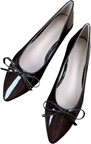 SAILING LU Crystals Dress Shoes Womens Pointy Toe Ballet Flats Shoes Wear to Work Slip On Moccasins