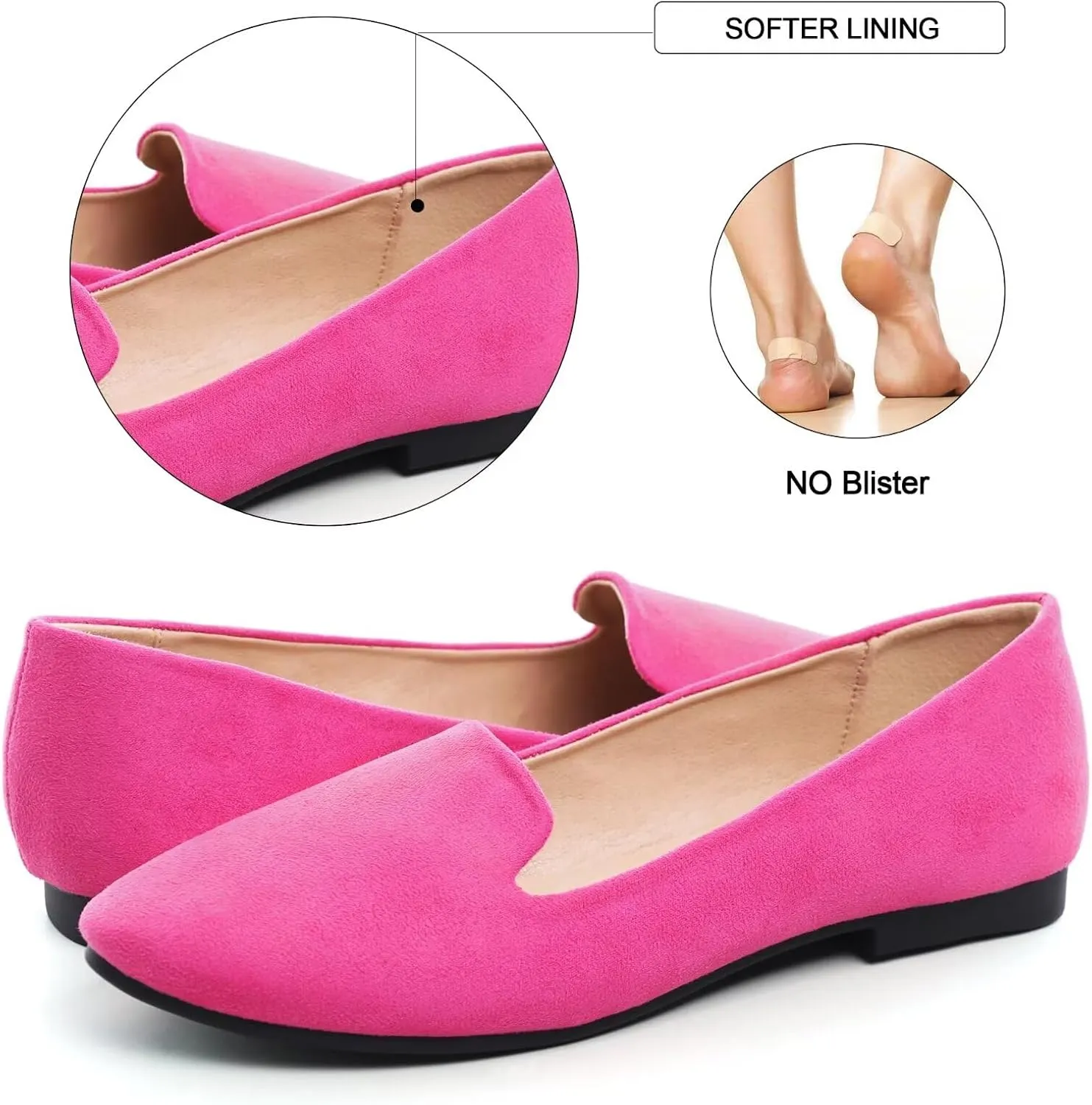 SAILING LU Women Round Toe Flats Comfortable Fashion Ballet Flat Shoes for Women Dressy Slip-ons Loafers