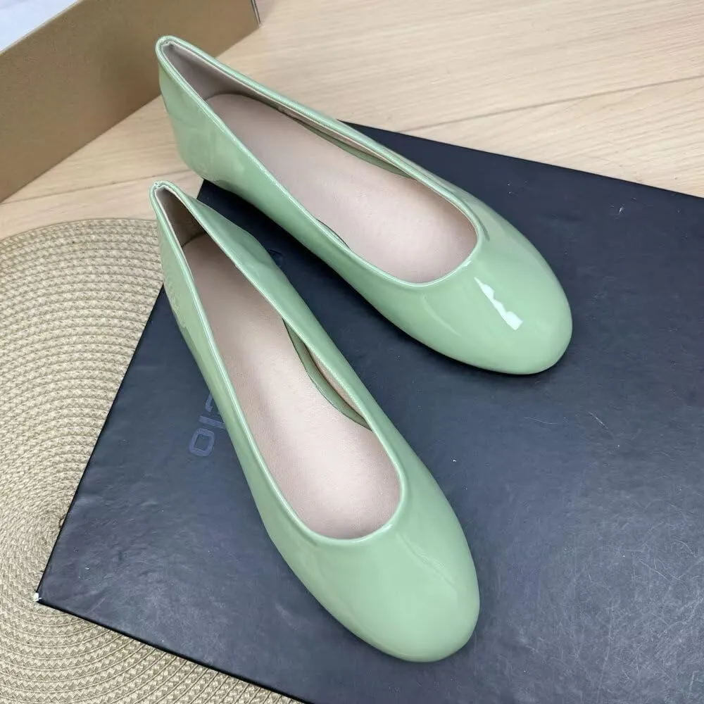 SAILING LU Women's Round Toe Ballet Flat Shoes Female Office Shoes Comfortable Dress Shoes Casual Slip on Walking Loafers