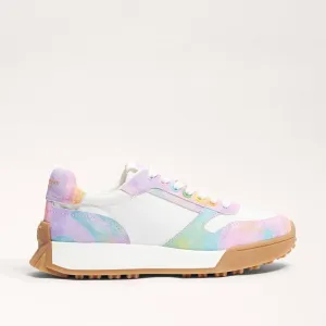 Sam Edelman Layla Rainbow Lace Up Low Top Chunky Heeled Fashion Sneakers