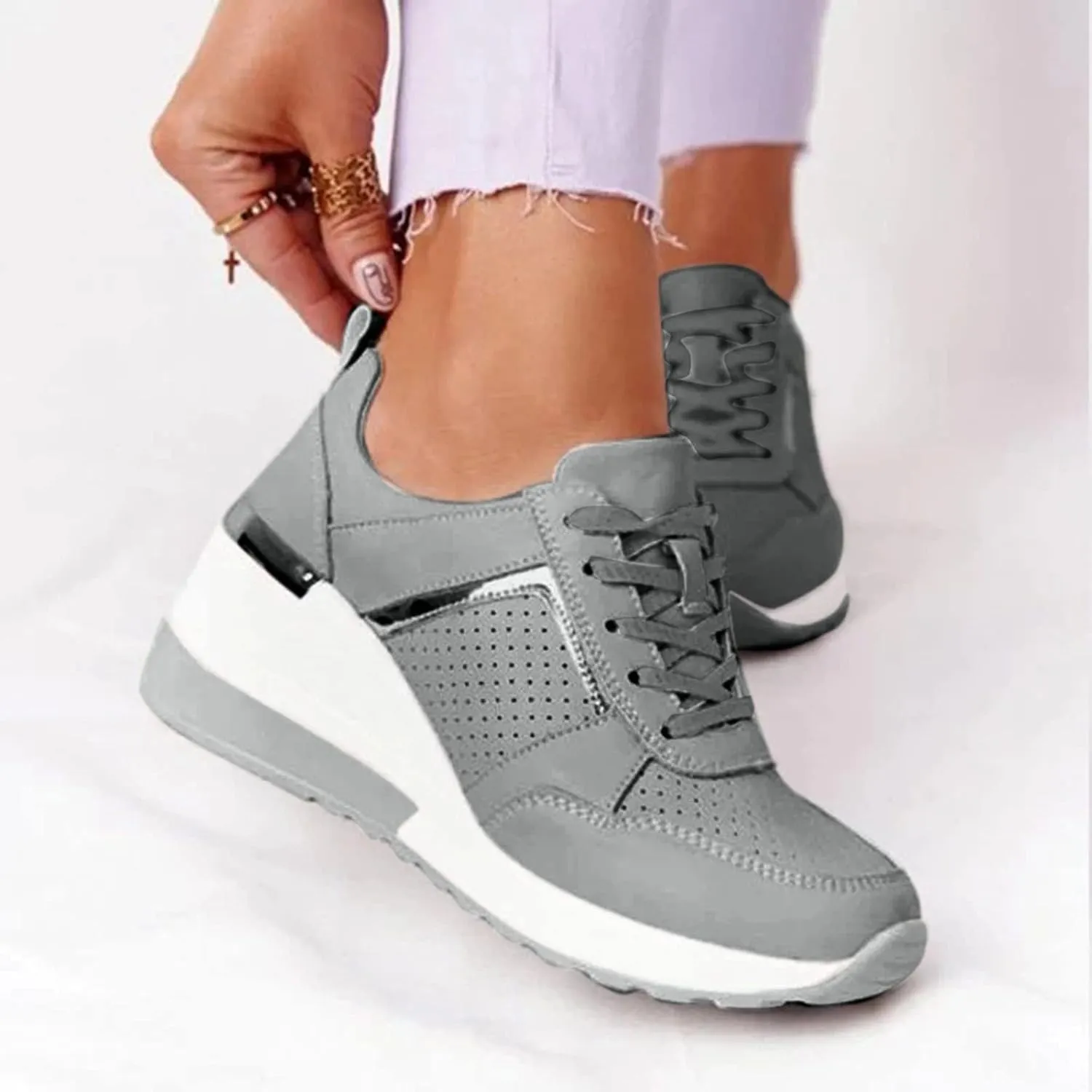 SBGMoSJ Running Shoes for Women Wide Foot Slip On Shoes for Women Indoor Womens Slip On Shoes Wide Width Size 9 Women's Wide Width Slip On Sneakers Zapatos Antideslizante para Mujer Lindos