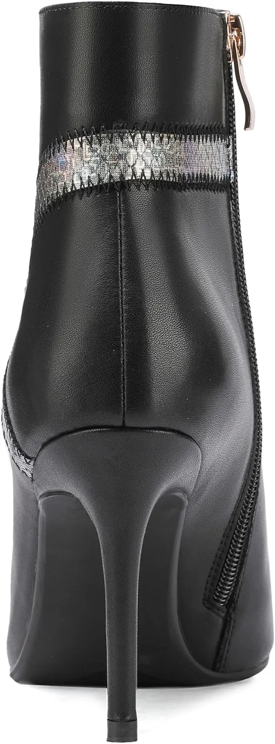 Sexy Dress Stiletto Booties for Women Pointed Toe Ankle Boots