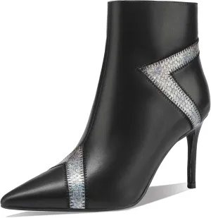 Sexy Dress Stiletto Booties for Women Pointed Toe Ankle Boots