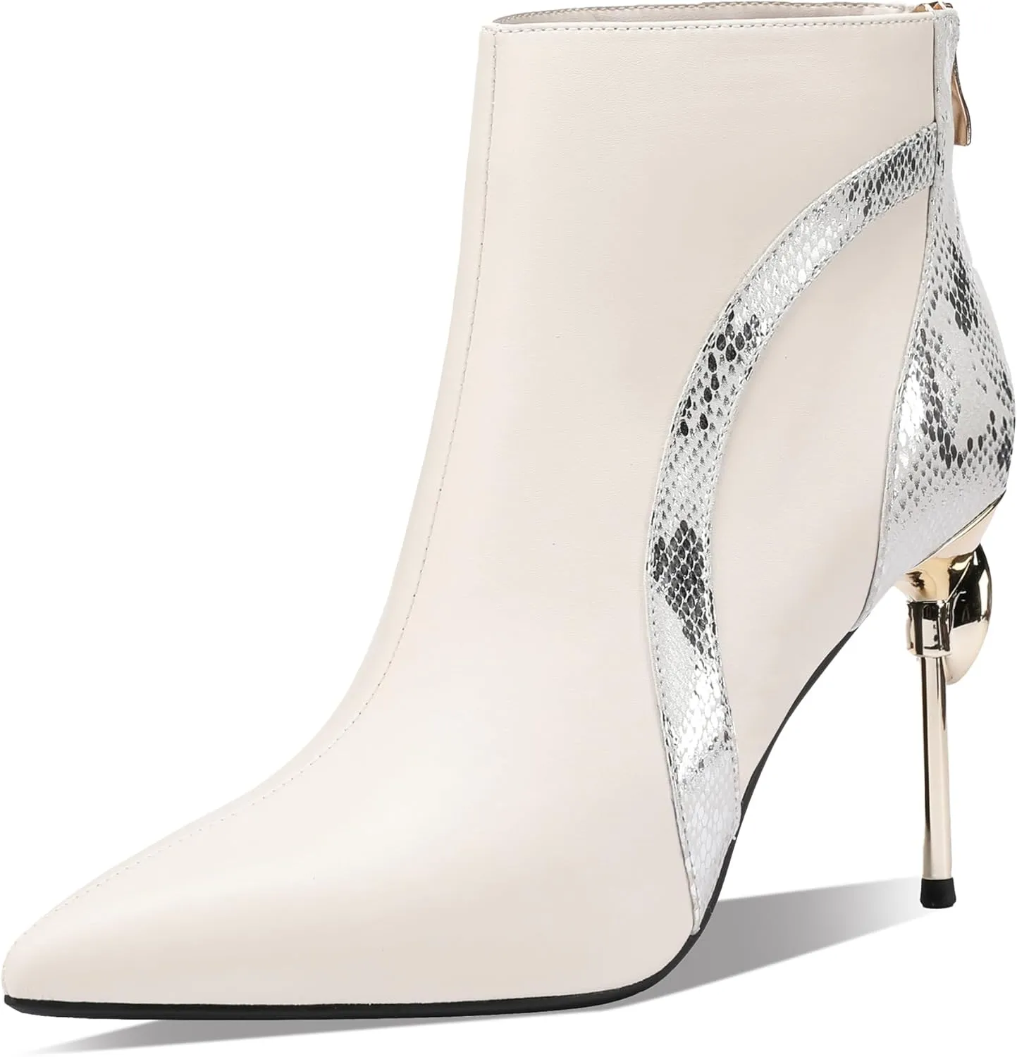 Sexy Dress Stiletto Booties for Women Pointed Toe Ankle Boots