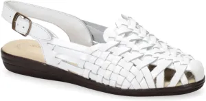 Softspots Women's Slingback Sandal, White, 10 Narrow
