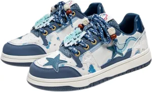 Star Cute Sneakers for Women Stylish Chunky Sole Trainers All-Season Comfortable Shoes in Multiple Colors