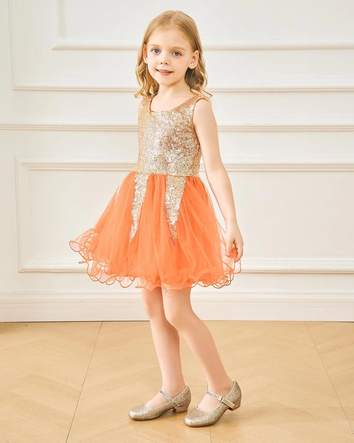 Stelle Girls Dress Shoes Toddler White Flower Girl Low Heels Mary Jane Flat for School Uniform Wedding(Little/Big Kid)