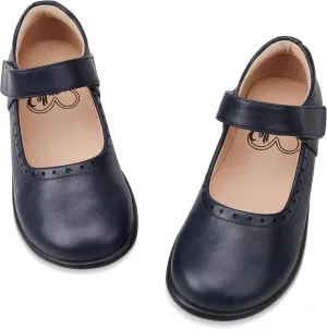 Stelle Girls School Uniform Shoes Mary Jane Flats Black Dress Shoes (Little/Big Kids)