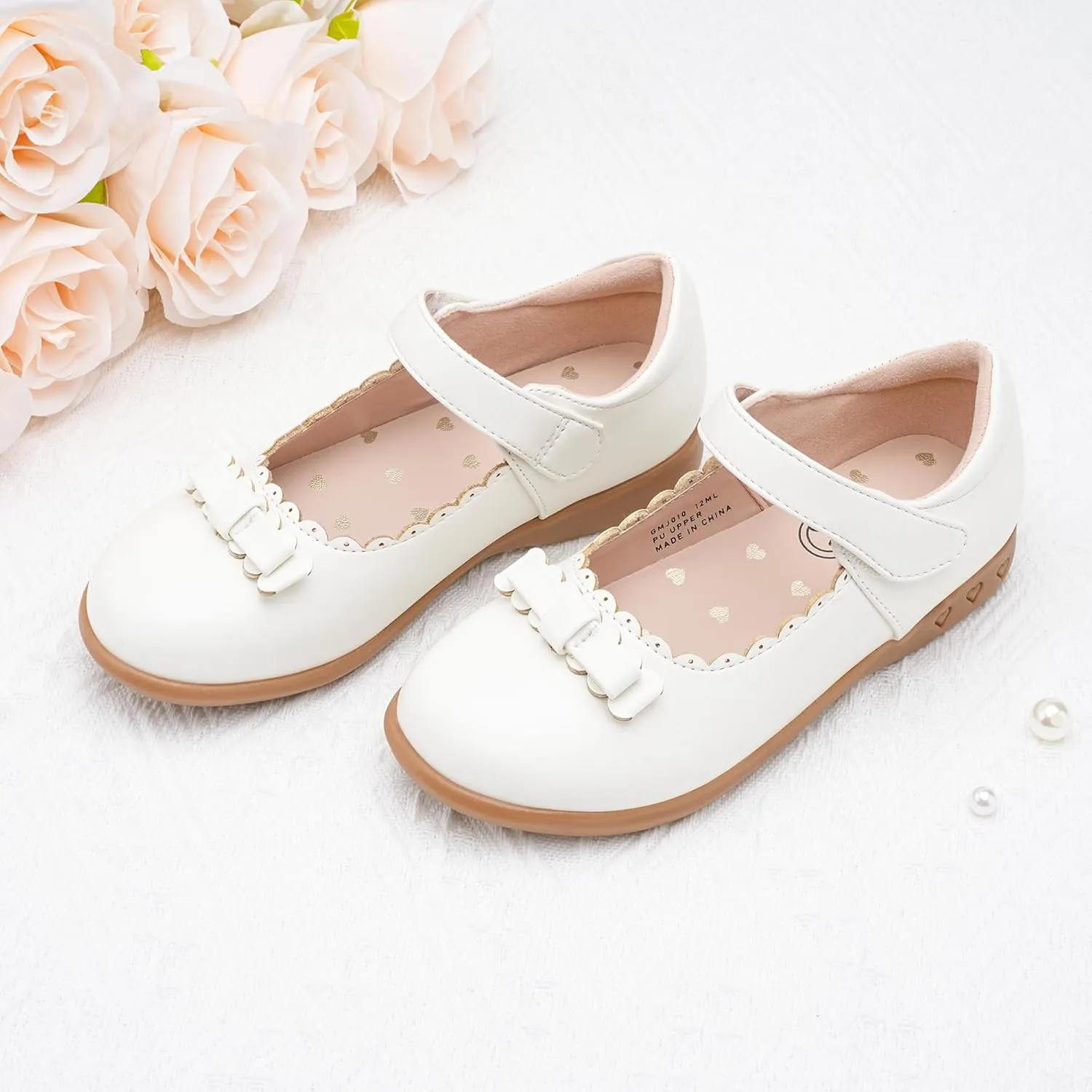 Stelle School Shoes for Girls Uniform Mary Jane Dress Shoes Flats Church Music Recitals(Little/Big Kids)