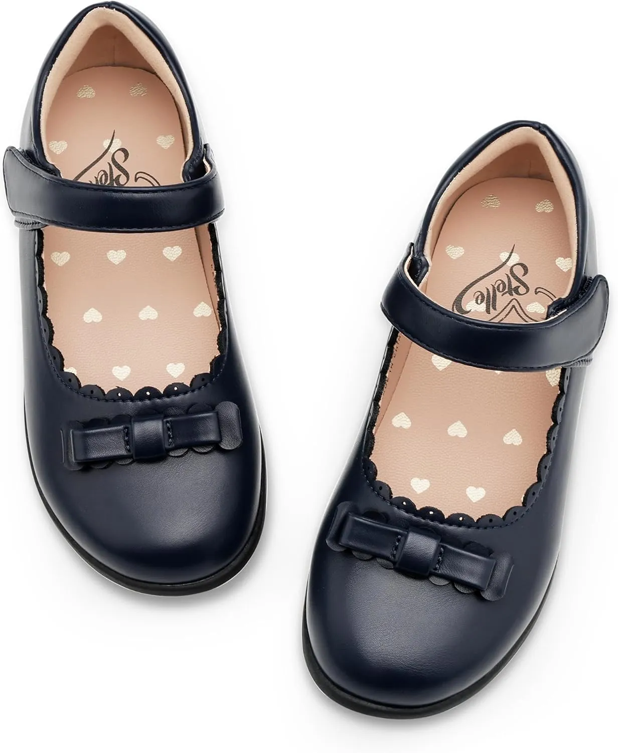 Stelle School Shoes for Girls Uniform Mary Jane Dress Shoes Flats Church Music Recitals(Little/Big Kids)