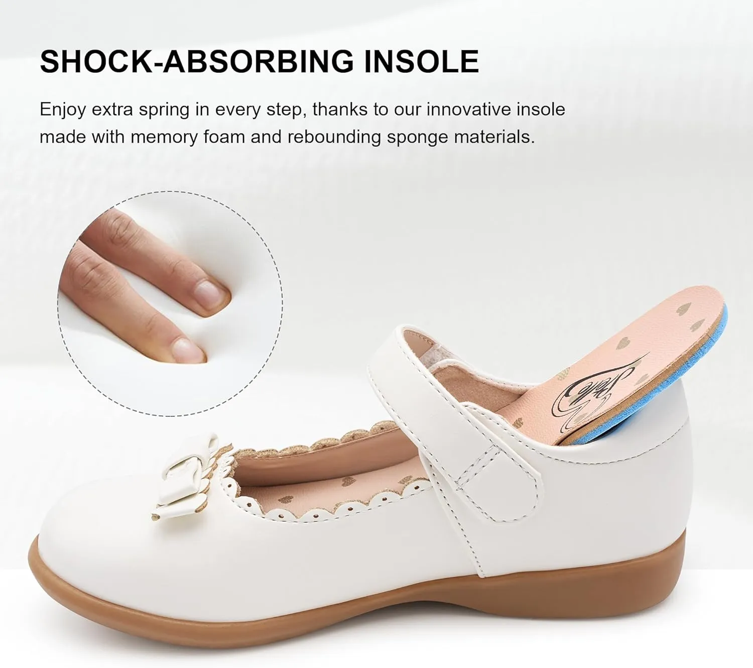 Stelle School Shoes for Girls Uniform Mary Jane Dress Shoes Flats Church Music Recitals(Little/Big Kids)